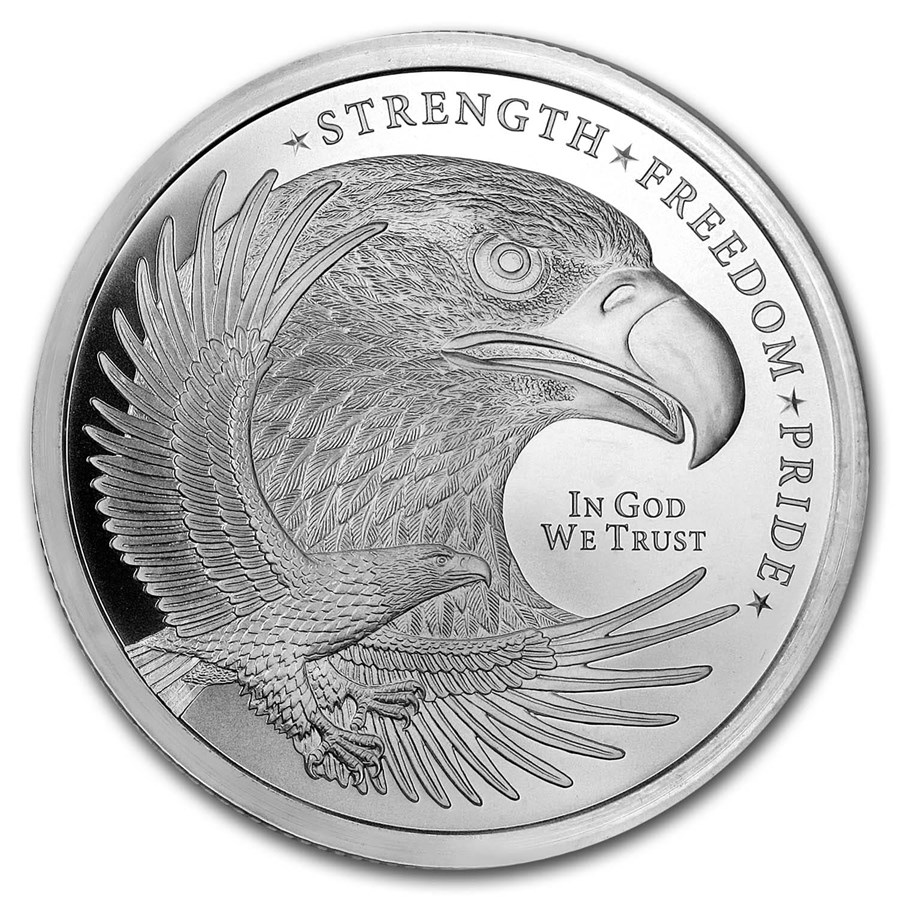 картинка 2 oz silver round Golden State mint – площадка coinbay.ae