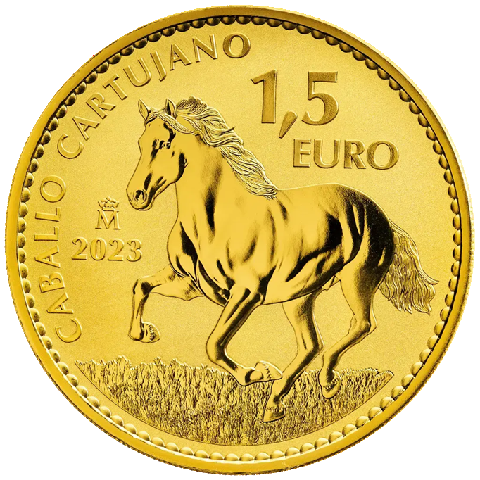 картинка 1.5 euro Spain, Carthusian Horse 1oz Gold – площадка coinbay.ae