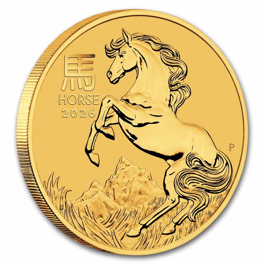 картинка 200 dollaurs Australia Lunar Horse 2026 2 oz gold – площадка coinbay.ae