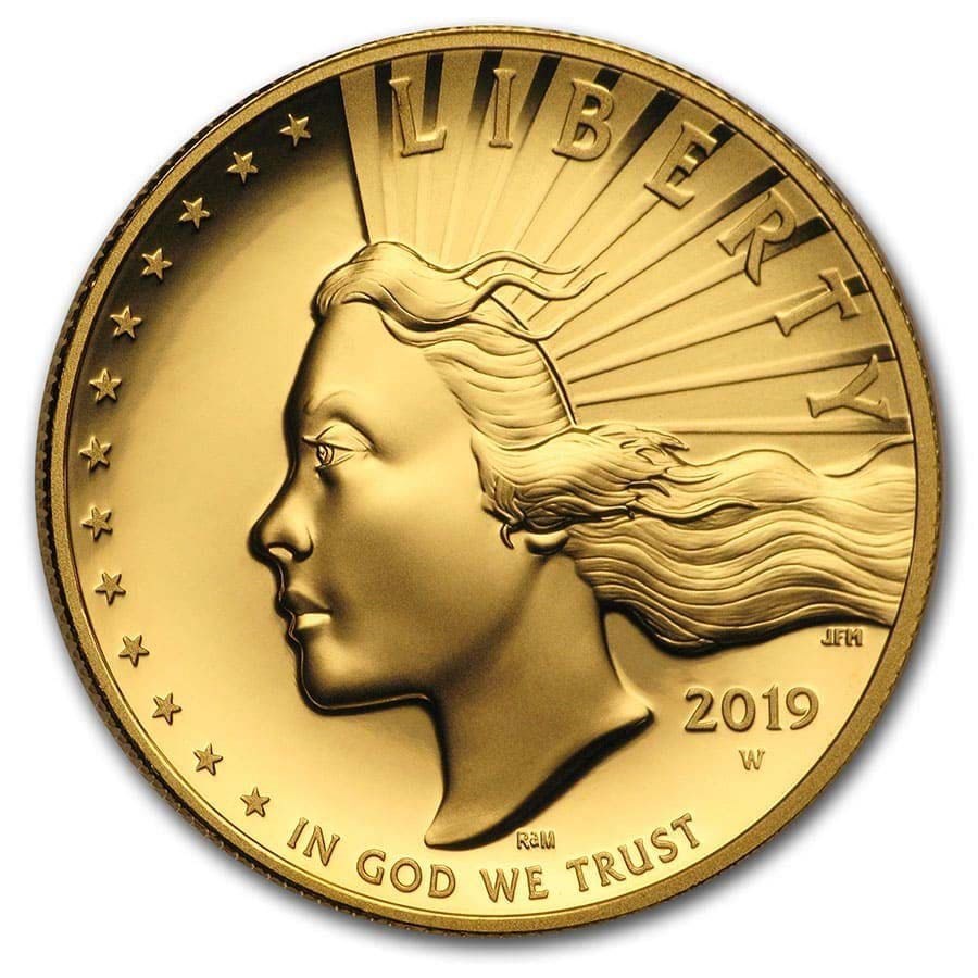 картинка 100 dollars USA 2019 High Relief American Liberty 1 oz gold – площадка coinbay.ae
