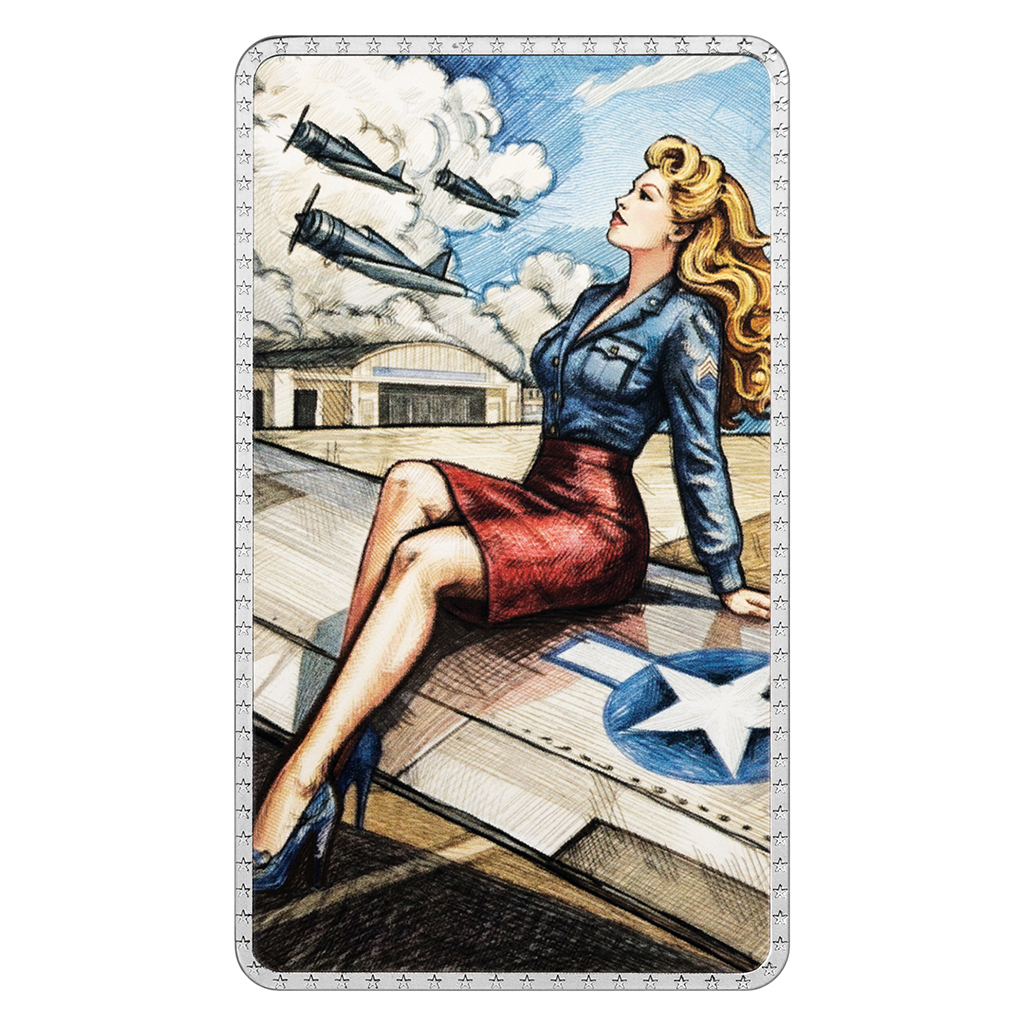 image 2 oz silver bar "Pin up girls" Czech mint – coinbay\.ae marketplace