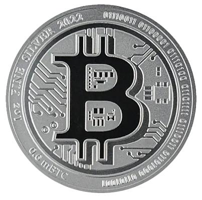 image Bitcoin Round Coin 1oz Silver 9999 – coinbay\.ae marketplace