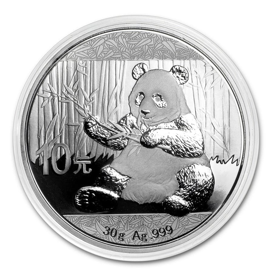 image 10 yuan China Panda 2017 30 gram silver – coinbay\.ae marketplace