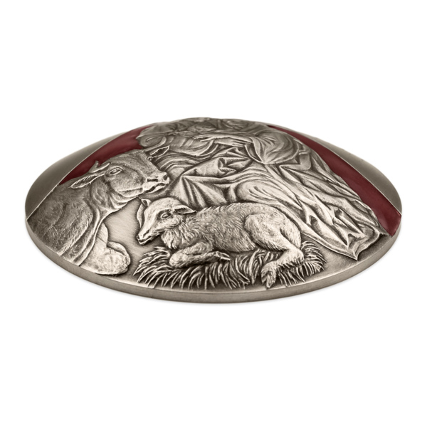 картинка Silver convex Christmas medal Bethlehem 1 oz silver – площадка coinbay.ae