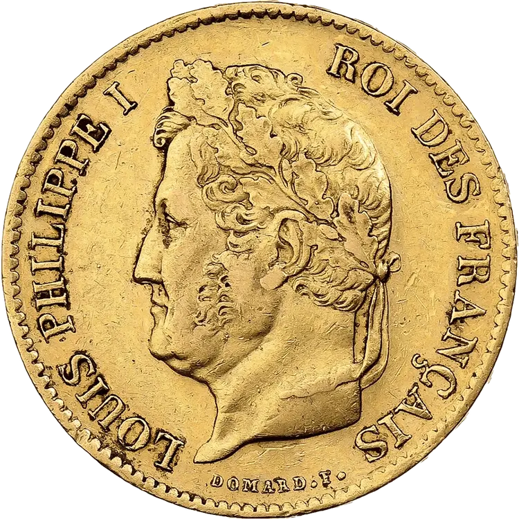 картинка 40 French Francs  Louis Philippe I (1831–1839) Au 11.61 gr – площадка coinbay.ae